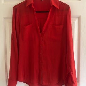 Express Orange Portofino Shirt